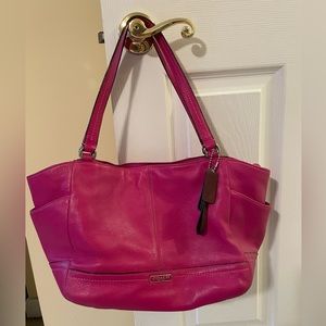 Pink Coach Tote